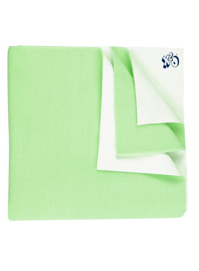 x2o Baby Fabric Made with Soft and Skin Friendly Fleece Material(Green)(Pack of 1)(70x100 cms) - Image 1